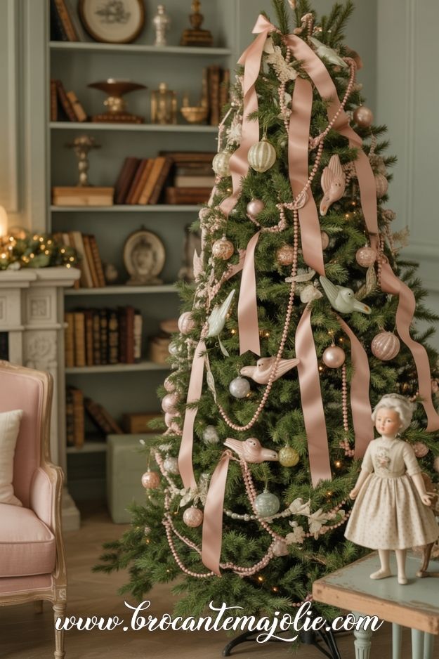 pink christmas tree