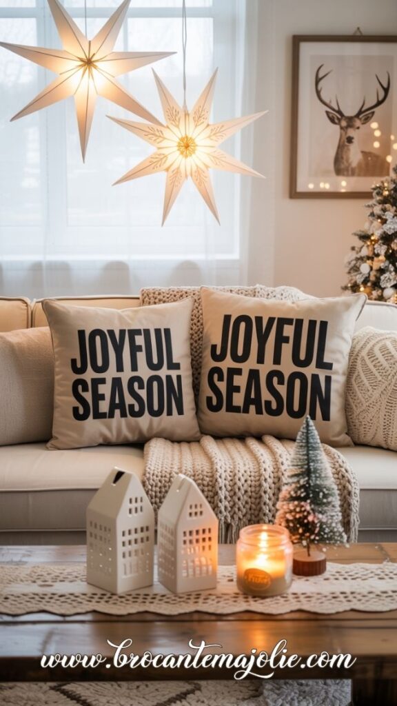 scandinavian christmas decor for living room