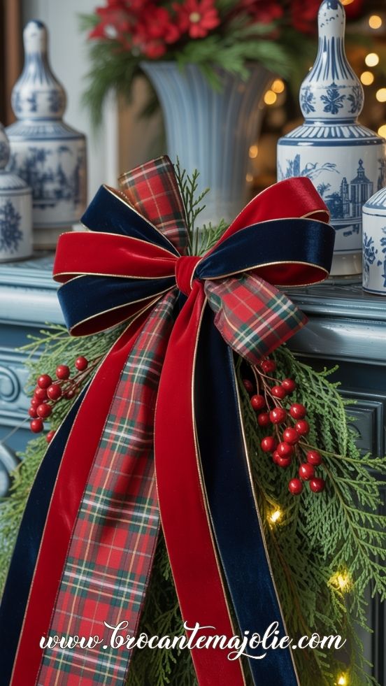 plaid christmas decor