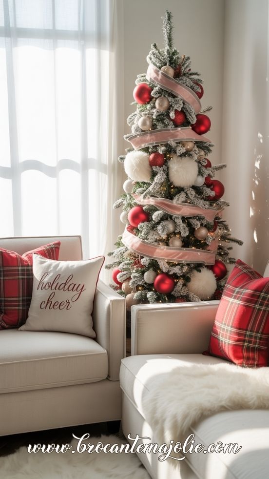 classic red and white christmas decor