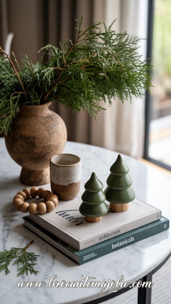 natural christmas decor ideas for living room