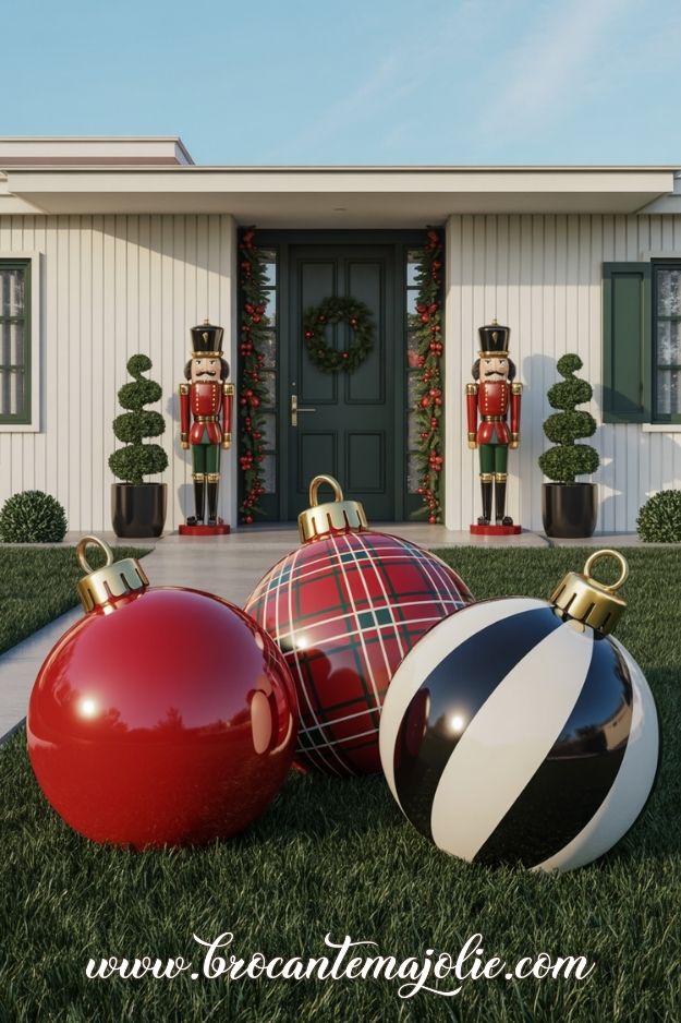 large yard display for christmas