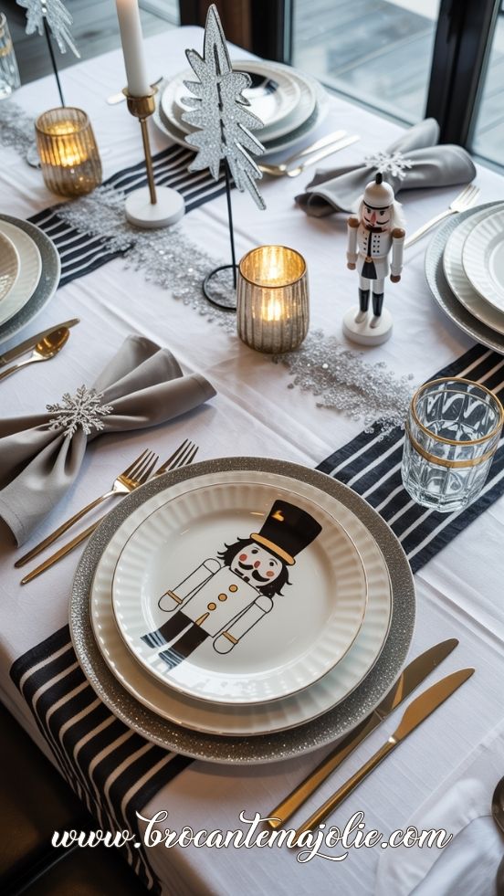 black and white christmas decor ideas