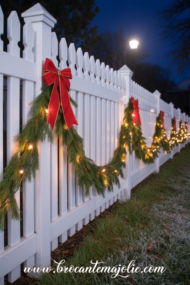 christmas fence lights