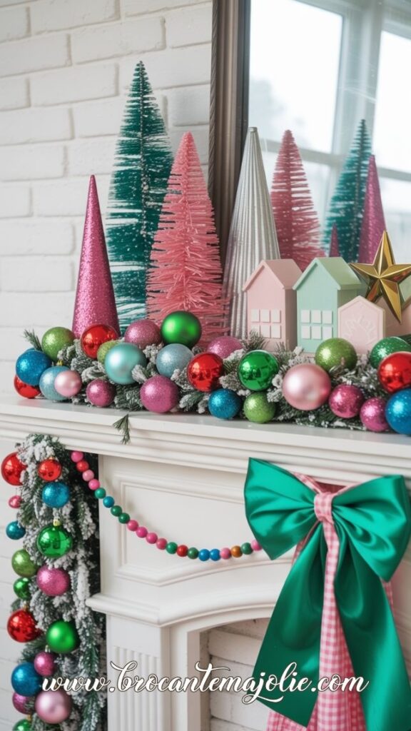 colorful christmas decor ideas for living room