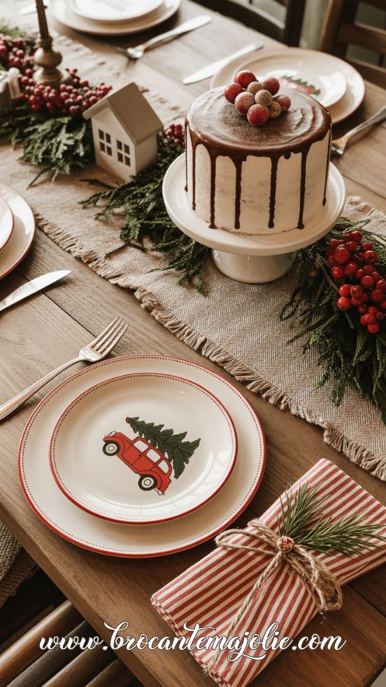 christmas table settings