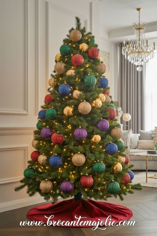 colorful christmas tree
