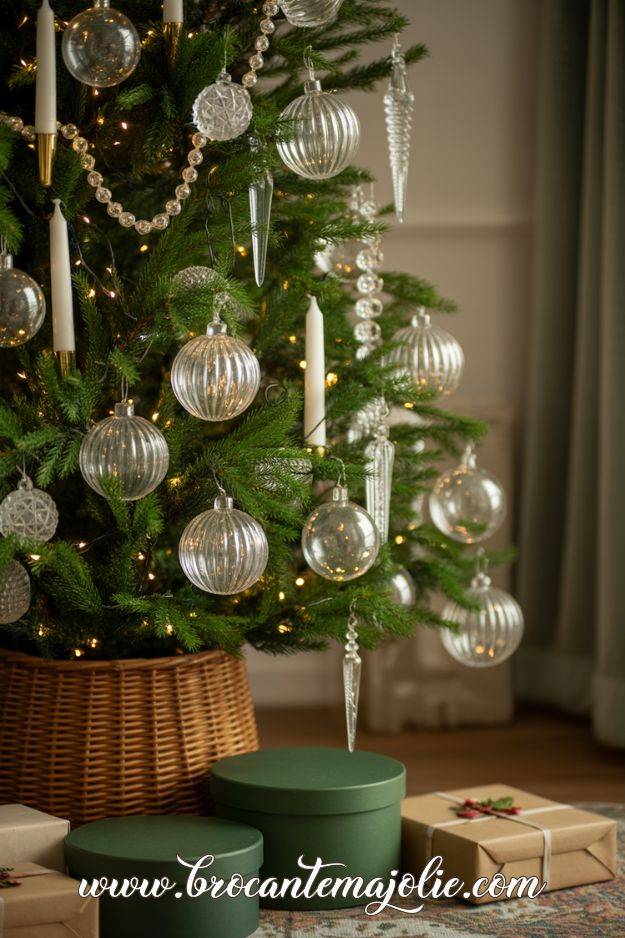 crystal and silver christmas tree