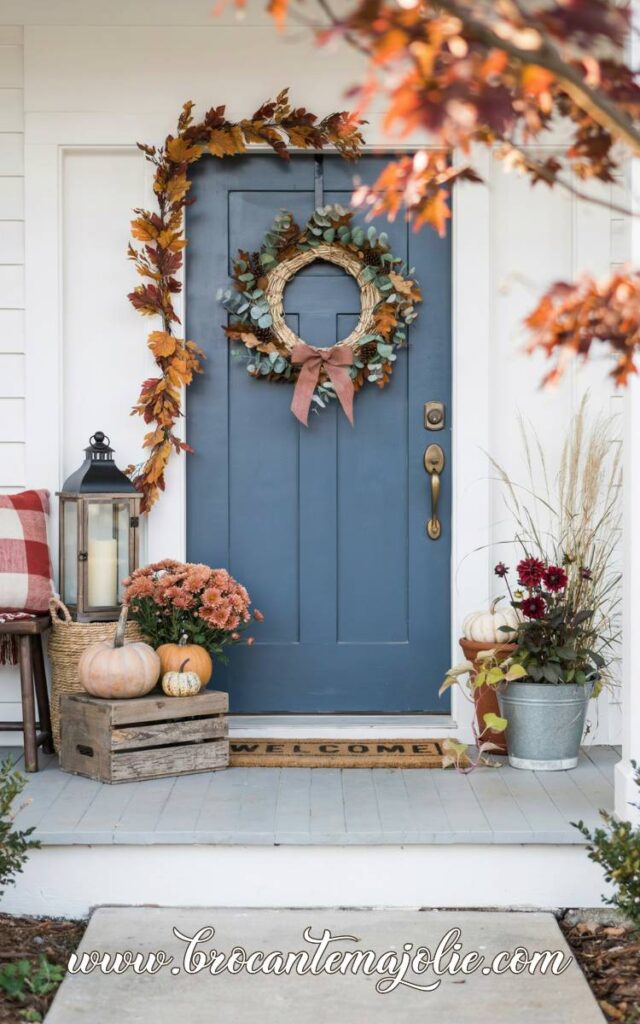 budget friendly fall front porch