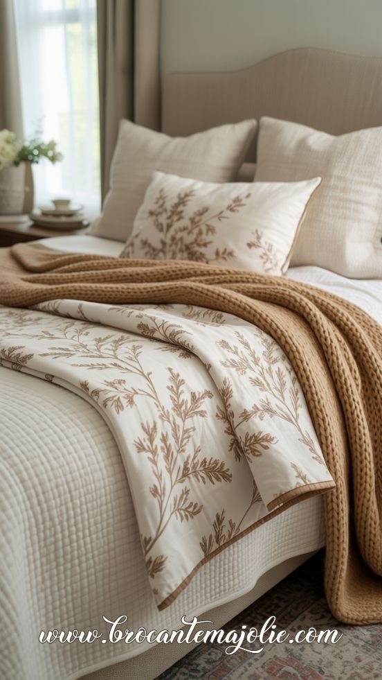 neutral farmhouse comforter