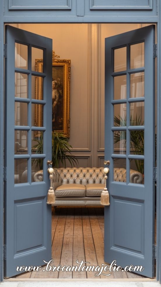 double french doors interior