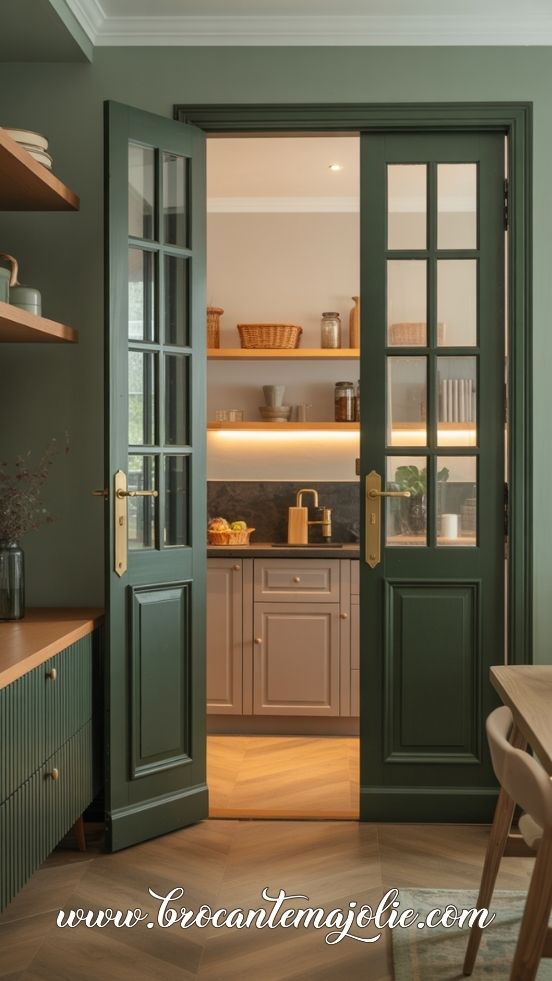 french doors kitchen