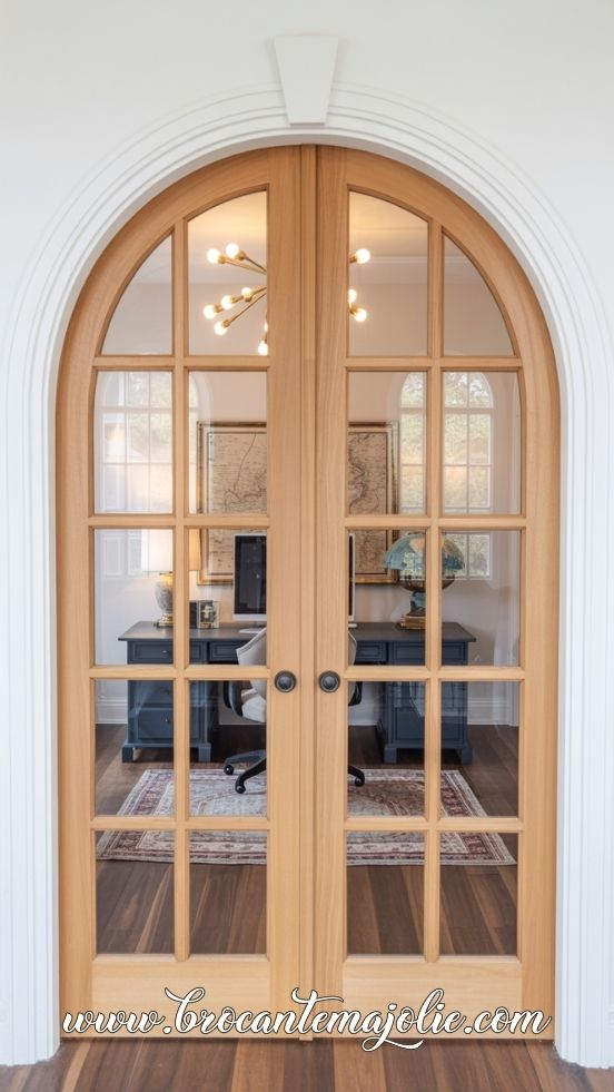 arched french doors interior