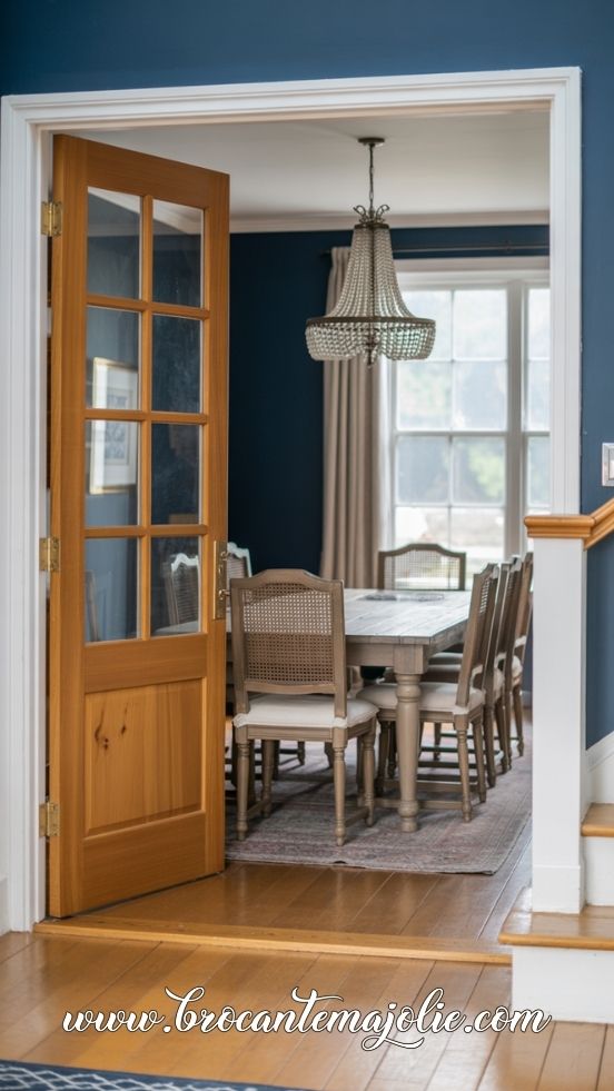 french doors in dining room