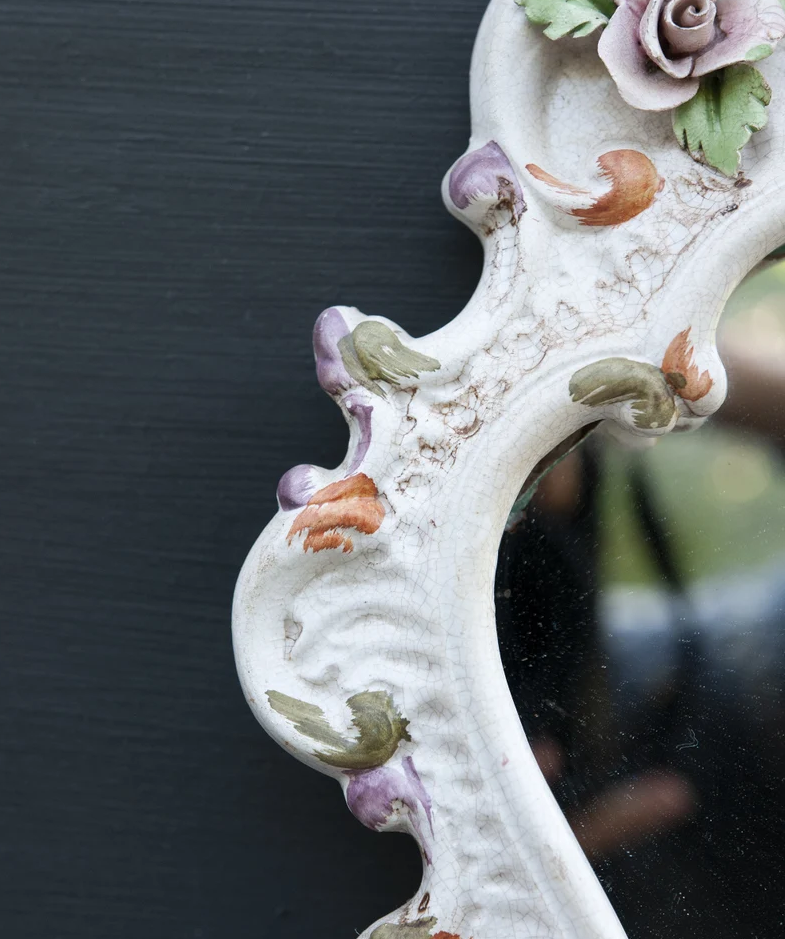 Vintage Italian dressing porcelain mirror - Image 8