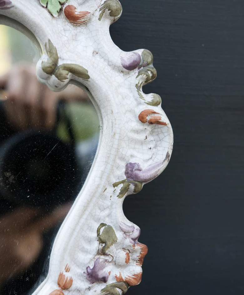 Vintage Italian dressing porcelain mirror - Image 5
