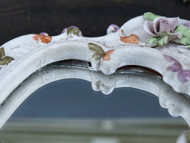 Vintage Italian dressing porcelain mirror - Image 9