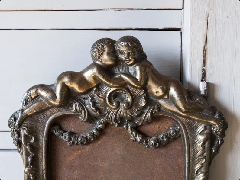 French antique Bronze Louis XV photo frame - Image 3