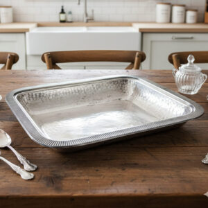 Vintage silver plated serving tray