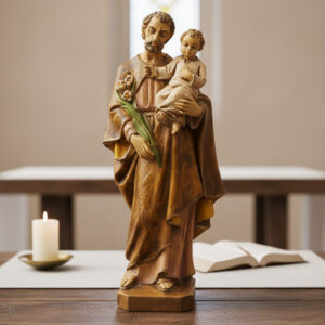 Antique Italian religious statue Saint Joseph