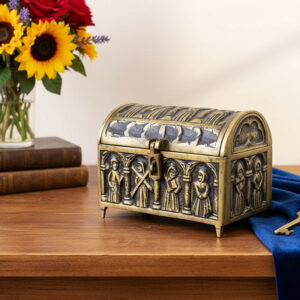 Antique French Bronze Jewelry Box