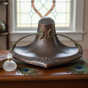 Vintage French Copper Inkwel