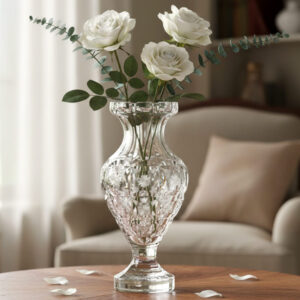 Vintage French Cut Glass Vase