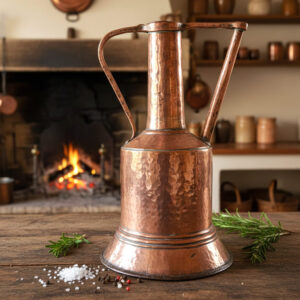 Vintage French copper watering can