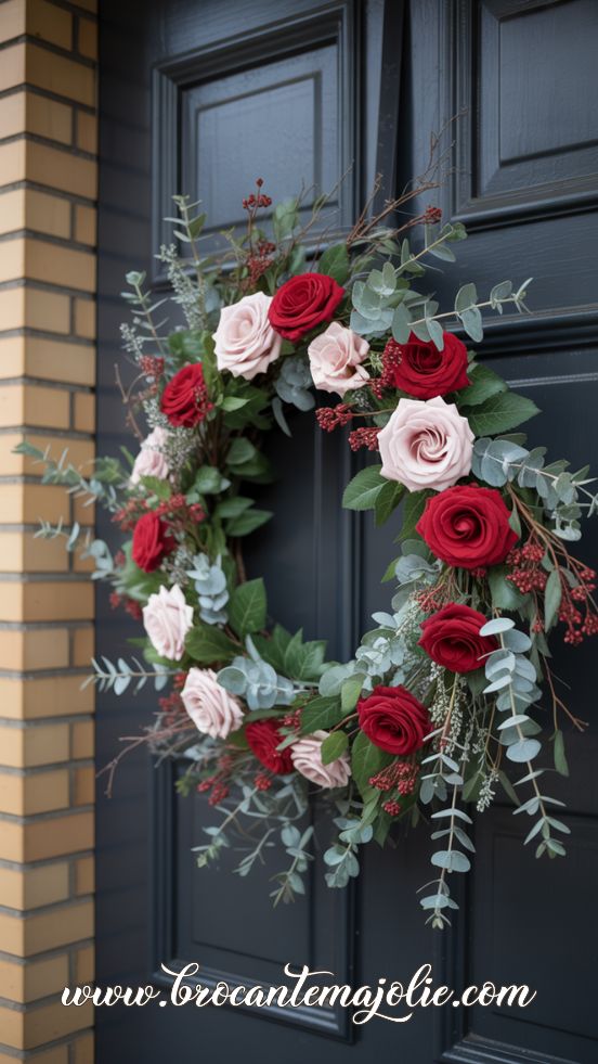 valentine wreath front door
