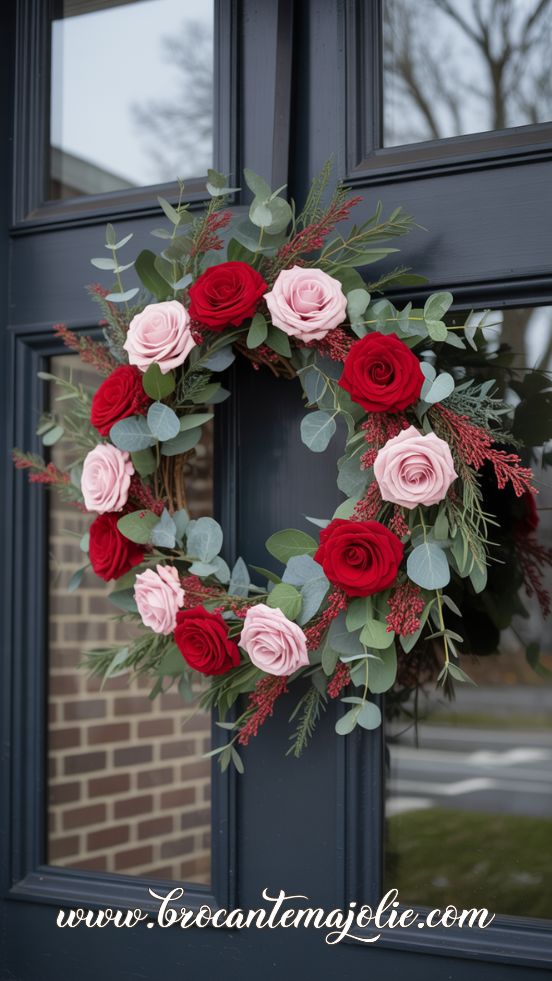 valentine wreath for front door