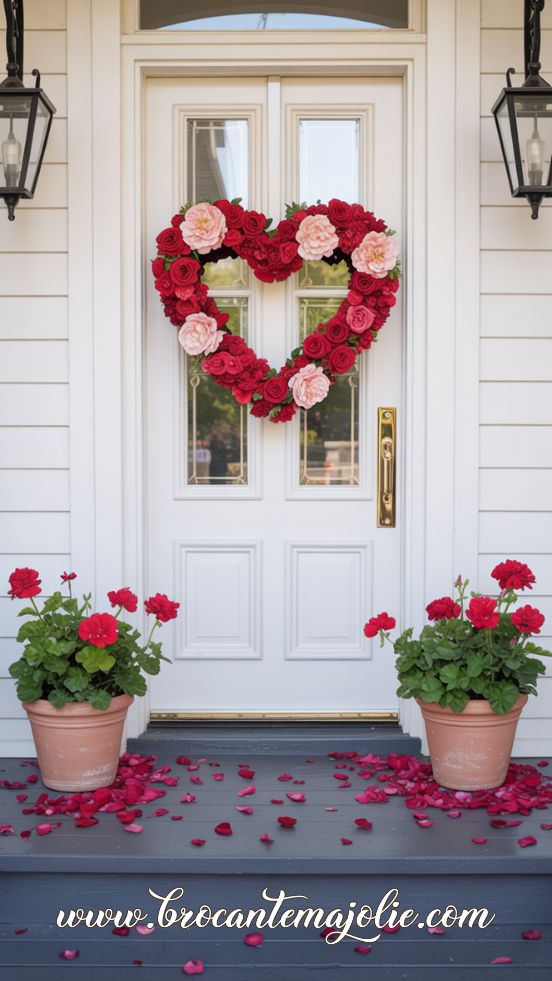 valentine wreath for front door