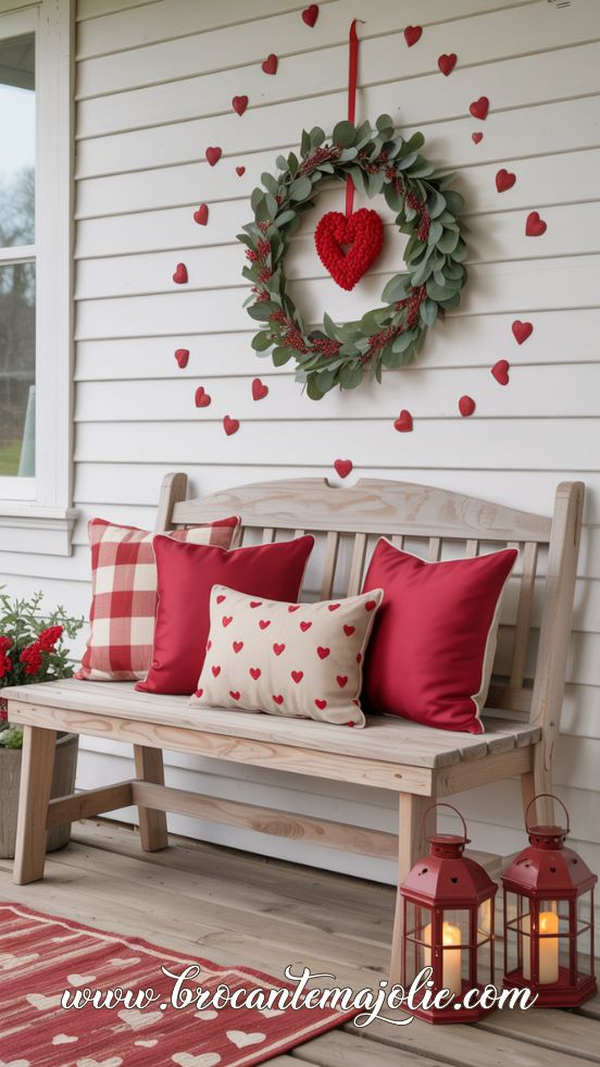 valentine lantern decor porch