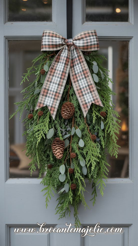 january teardrop wreath