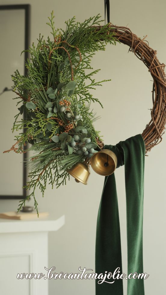 grapevine winter wreath