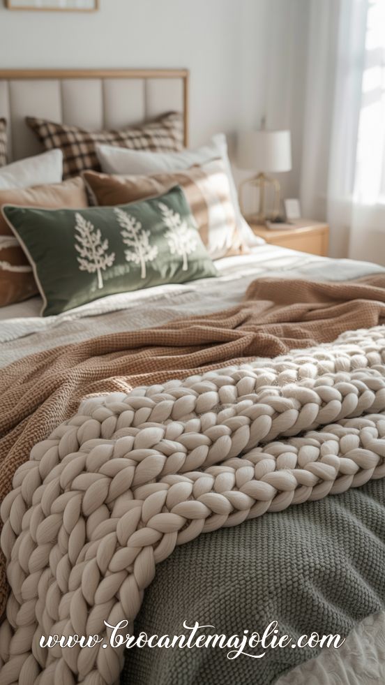 Layered Textures for a Cozy Winter Bed