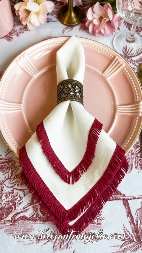 valentines table set up