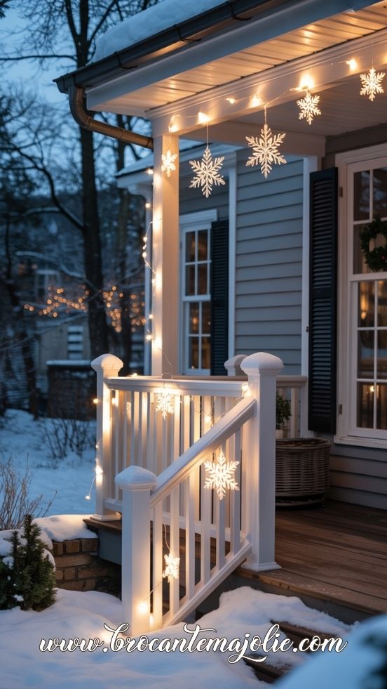 Cozy Neutral Seating for Winter Porch Lounging