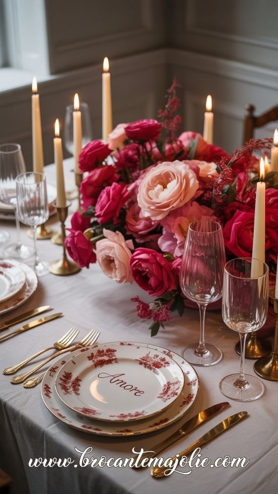 valentines table centerpiece