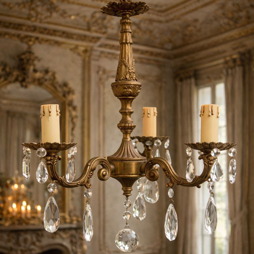 romantic crystal chandelier