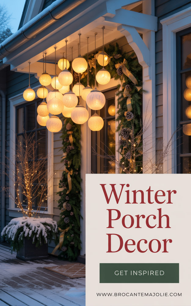 winter porch decor pinterest pin