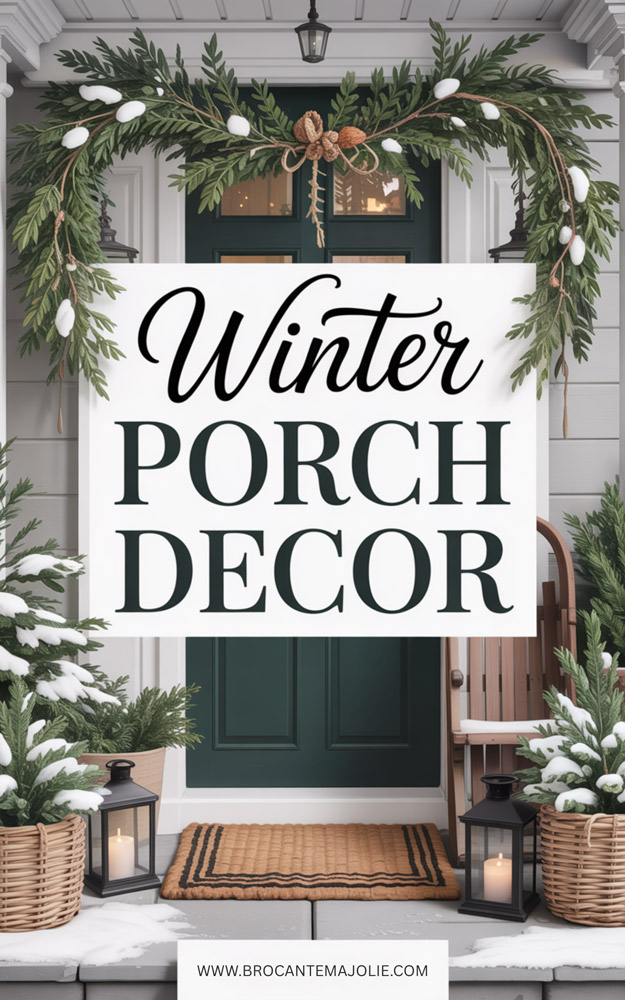 winter porch decor pinterest pin