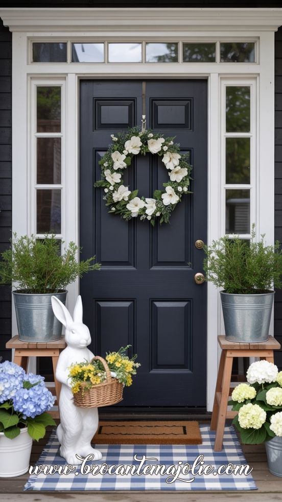 farmhouse easter front porch