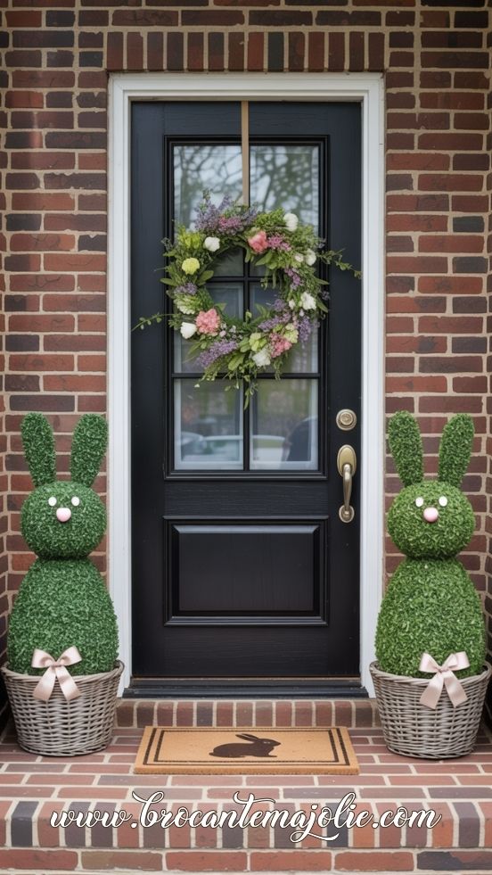 farmhouse easter front porch