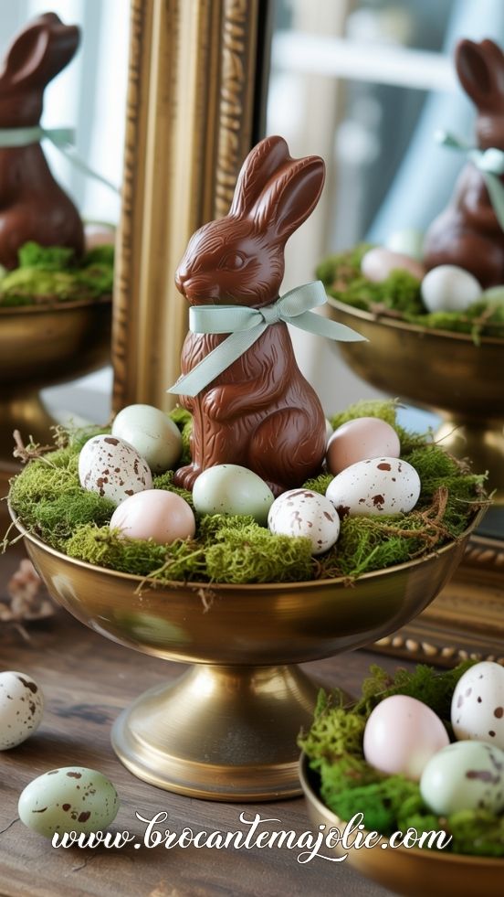 vintage easter bunny decor