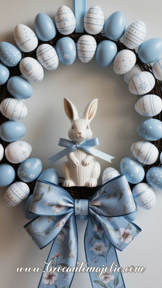 easter egg wreath
