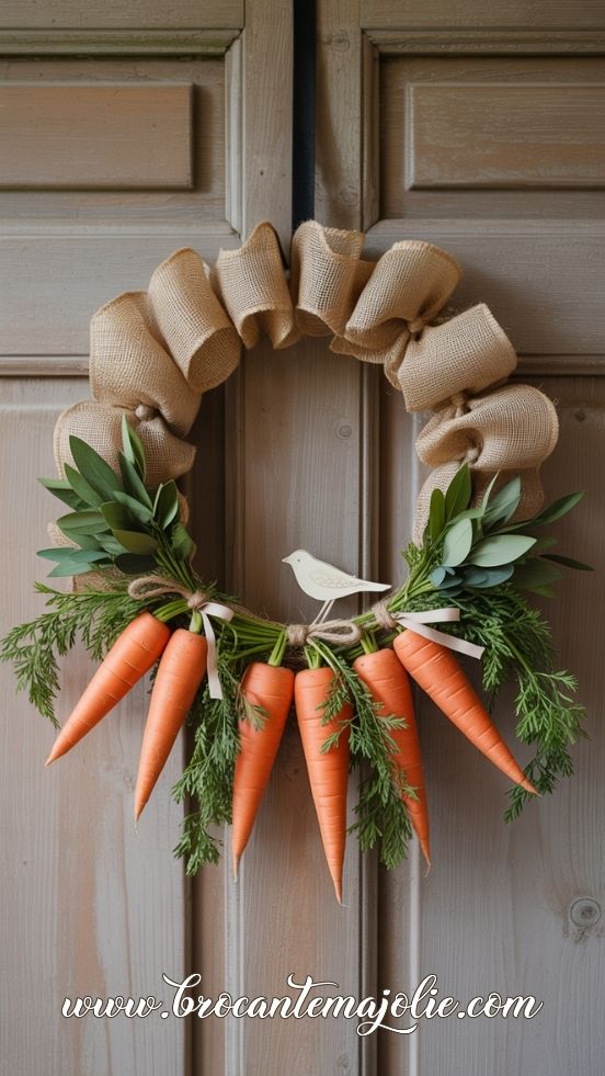 easter carrot wreath