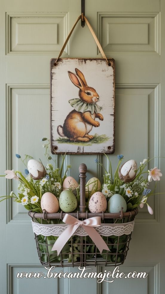 vintage easter basket