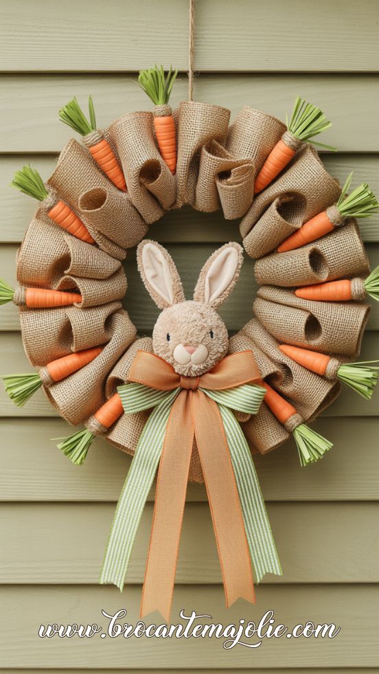spring deco mesh wreath easter