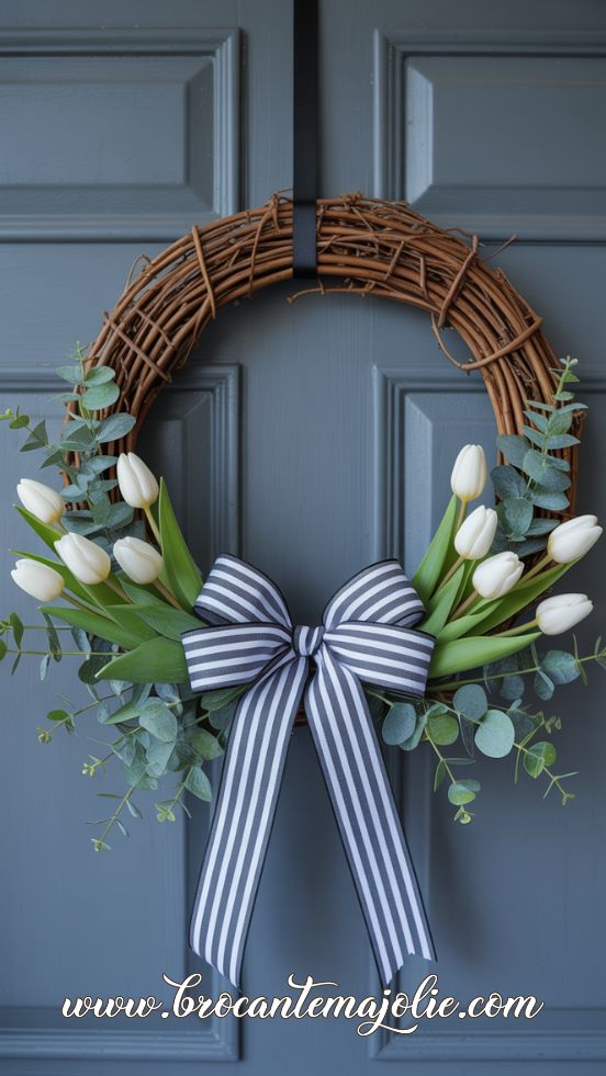 spring grapevine wreath