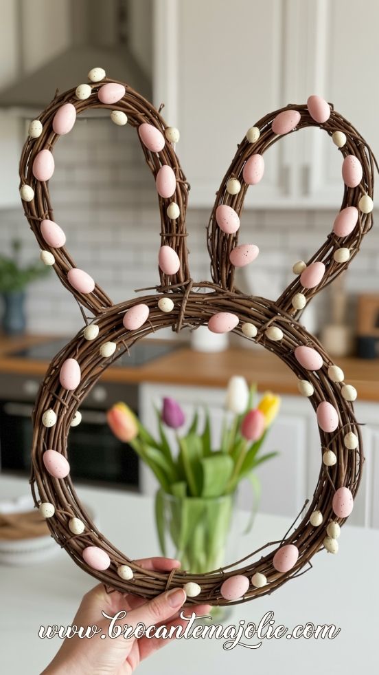 easter bunny grapevine wreath